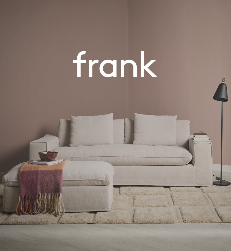 Beige soffa från frank
