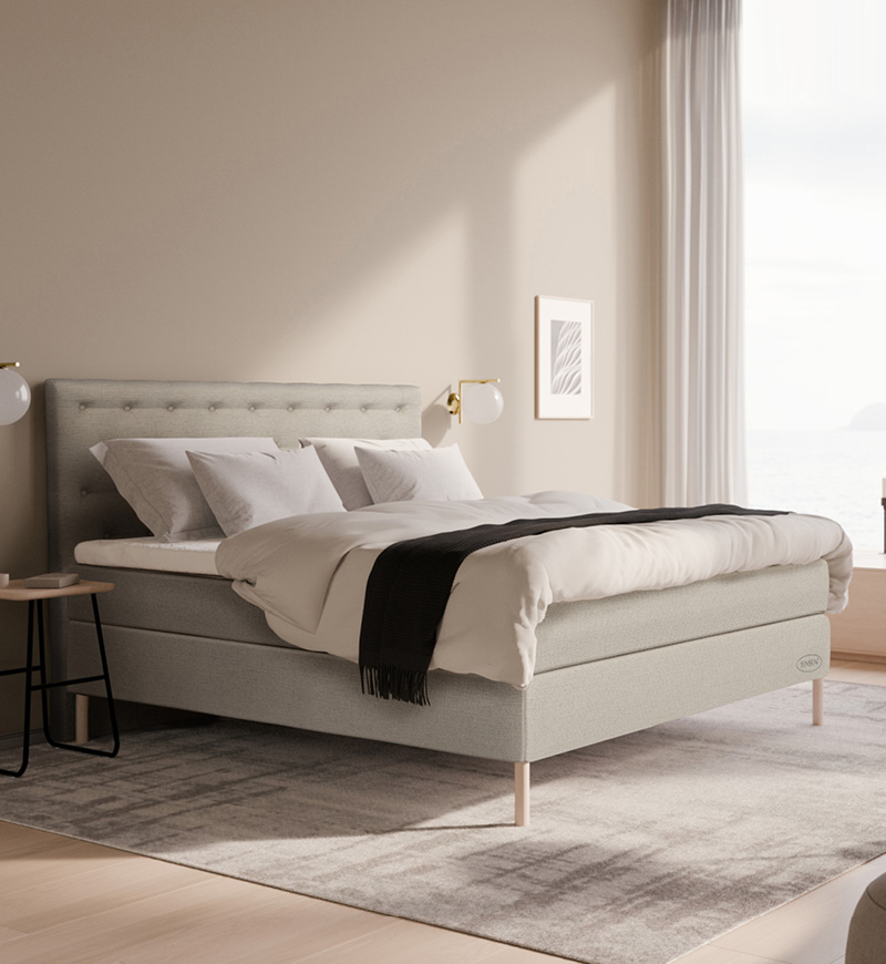 Beige kontinentalsäng från Jensen