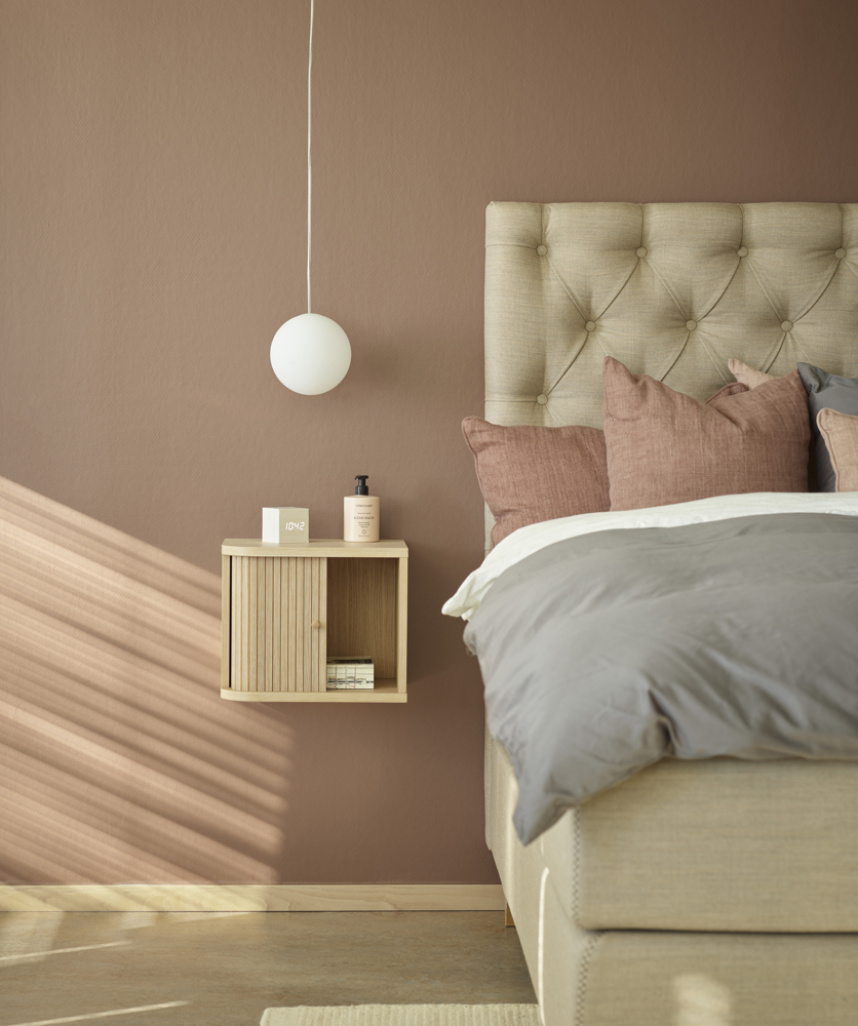 MILA Sängbord Vitpigmenterad Lack