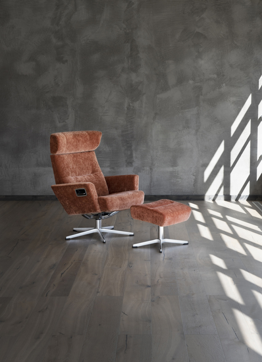 RELIEVE Fåtölj Tyg Eros Peach