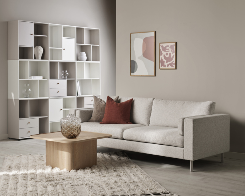 SOLID Soffa 3-sits Tyg Superior Beige