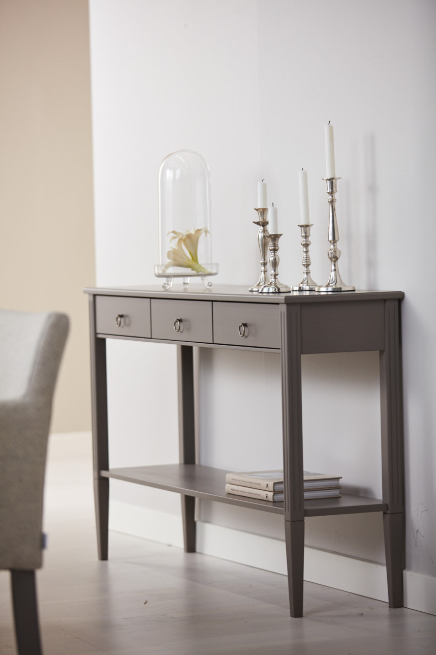 STOCKHOLM 2.0 Avlastningsbord Grå Lackad