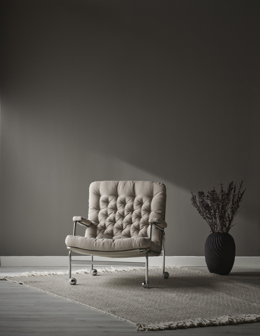 KARIN 73 Fåtölj Tyg Flax Natur