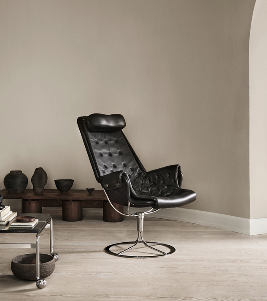 JETSON Fåtölj Läder Classic Soft Svart