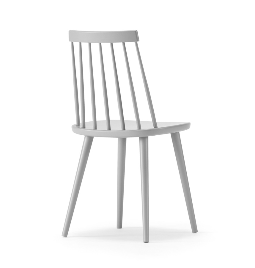 PINNOCKIO Stol Massiv Björk Ljusgrå Lackad