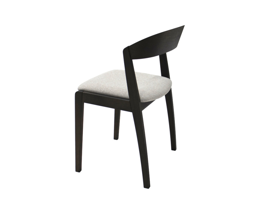 VEN Stol Massiv ek, Brunbetsad, Tyg Brahms