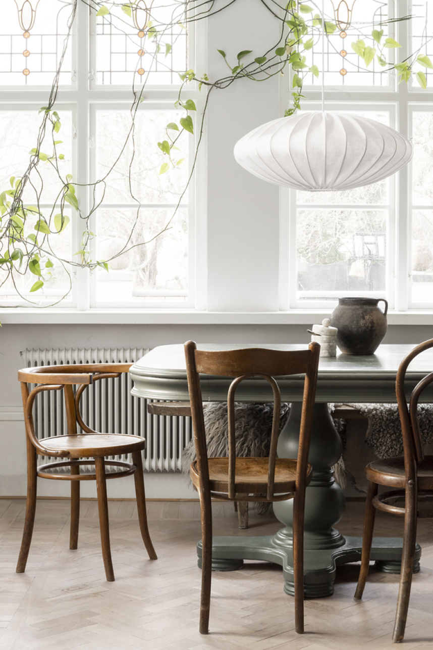 ELLIPSE Taklampa Linen White. Ø 65 cm