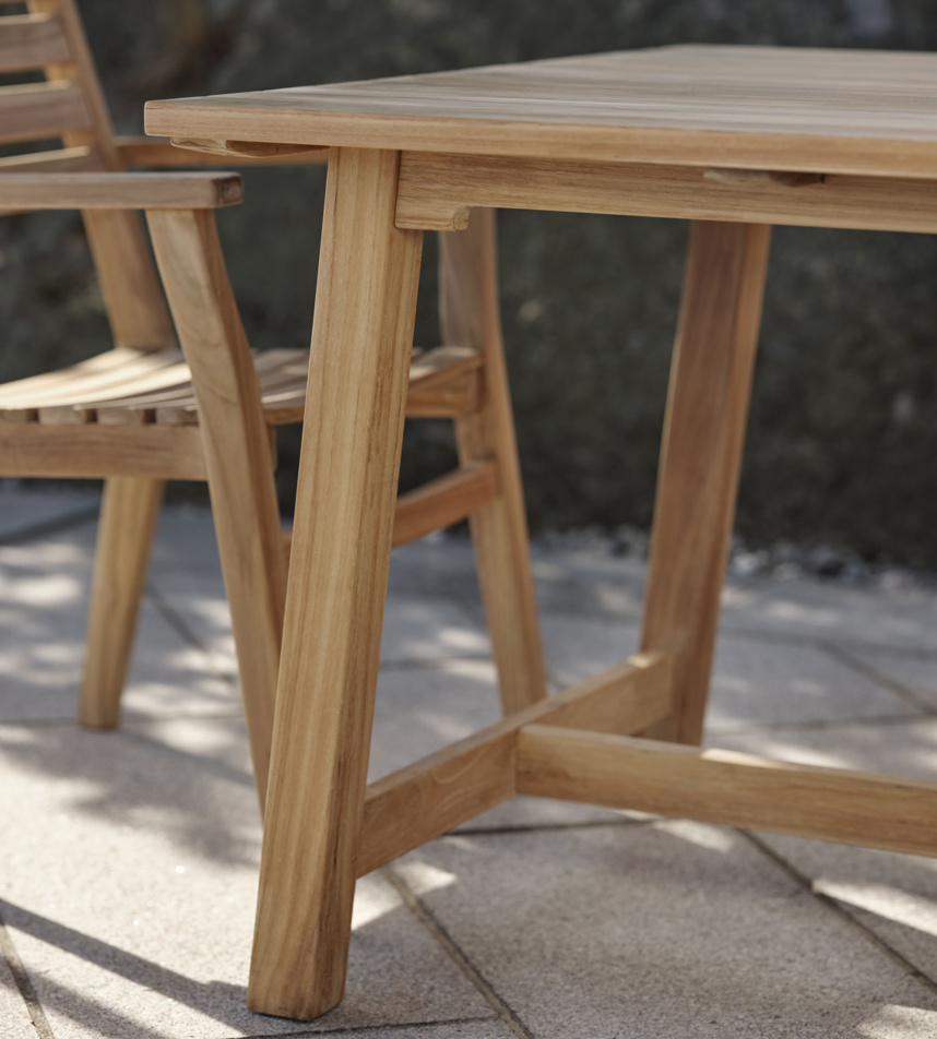 KEROS Utematbord Teak 160 cm