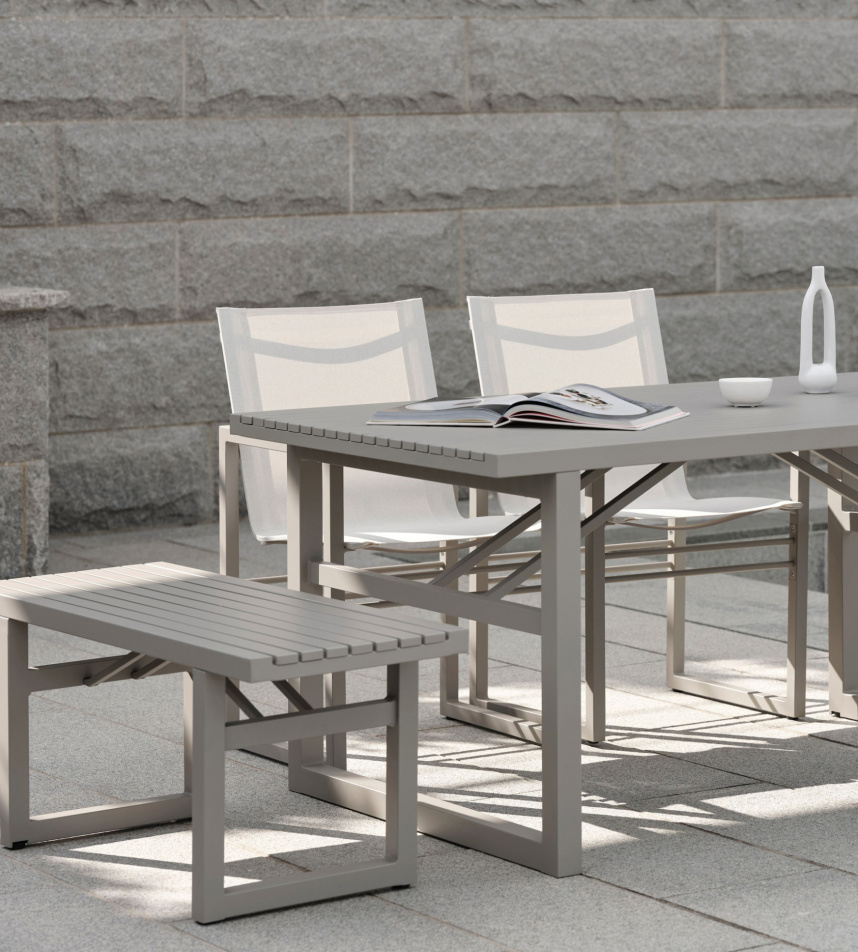 VEVI Utebänk Khaki 200 cm