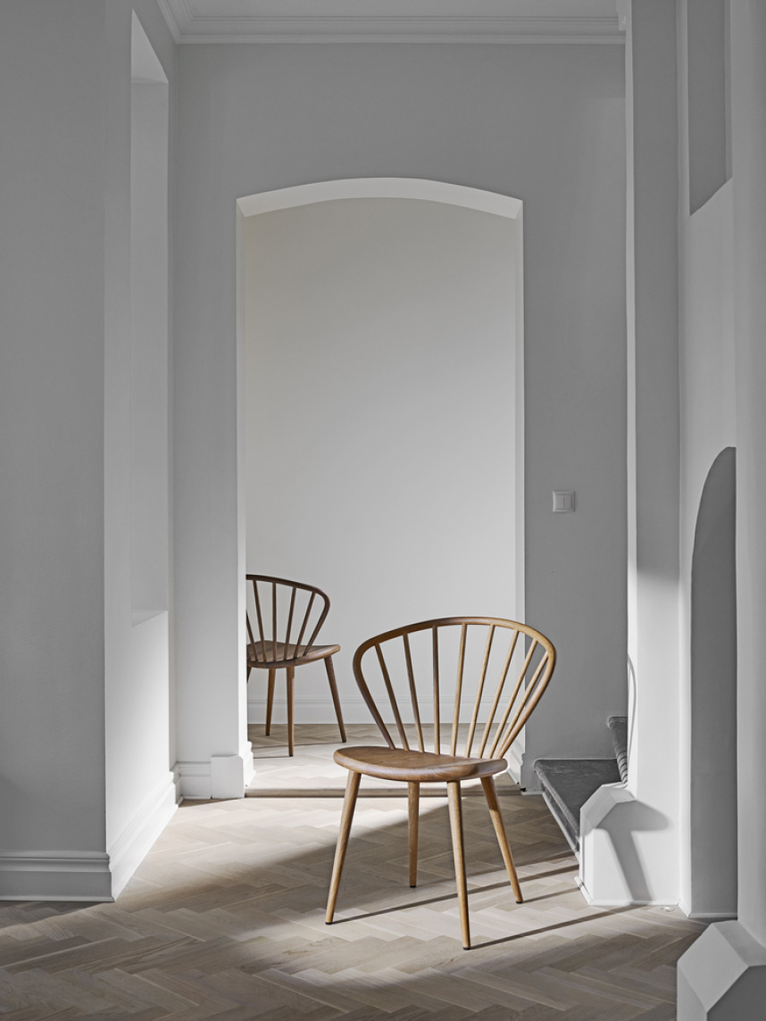 MISS HOLLY Stol Massiv ek Naturell olja