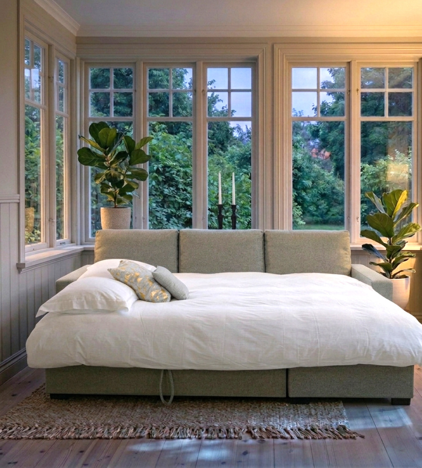 SELECT Soffa med divan Tyg Rate Light Brown