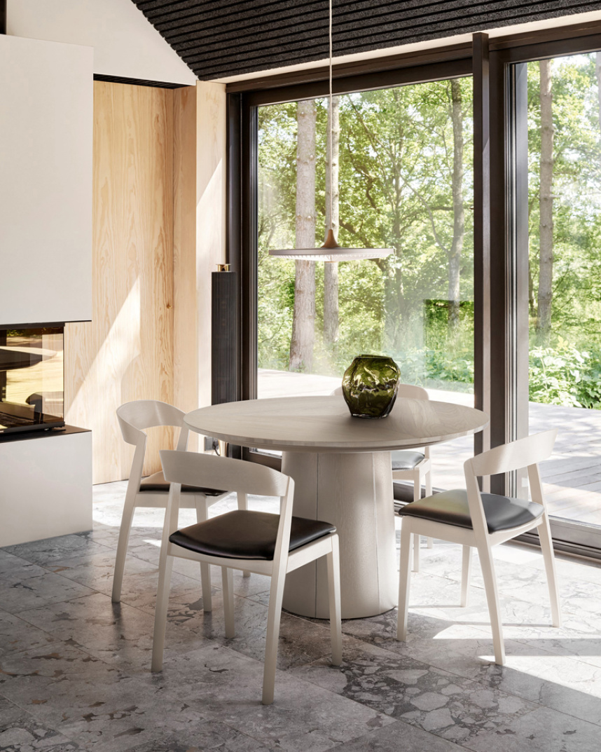 SM33 Matbord Ekfanér Vitoljad