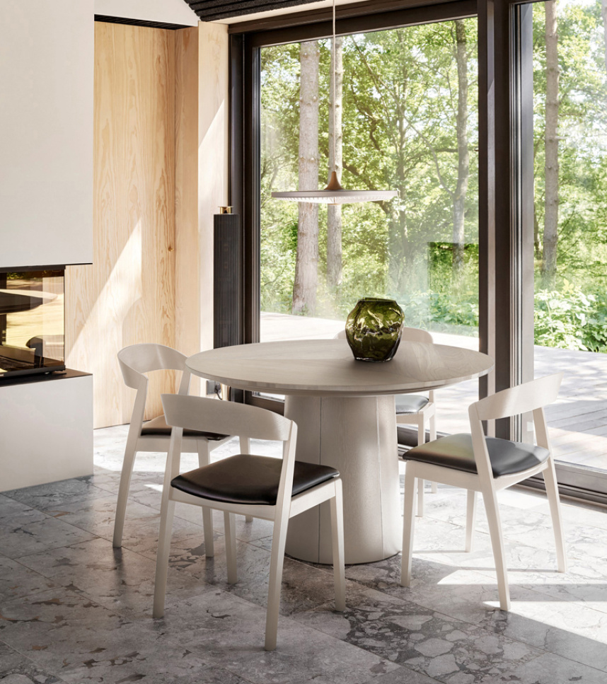 SM33 Matbord Ekfanér Vitoljad