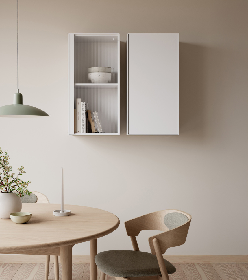 EDGE Vitrinskåp Micaceaus Light Grey