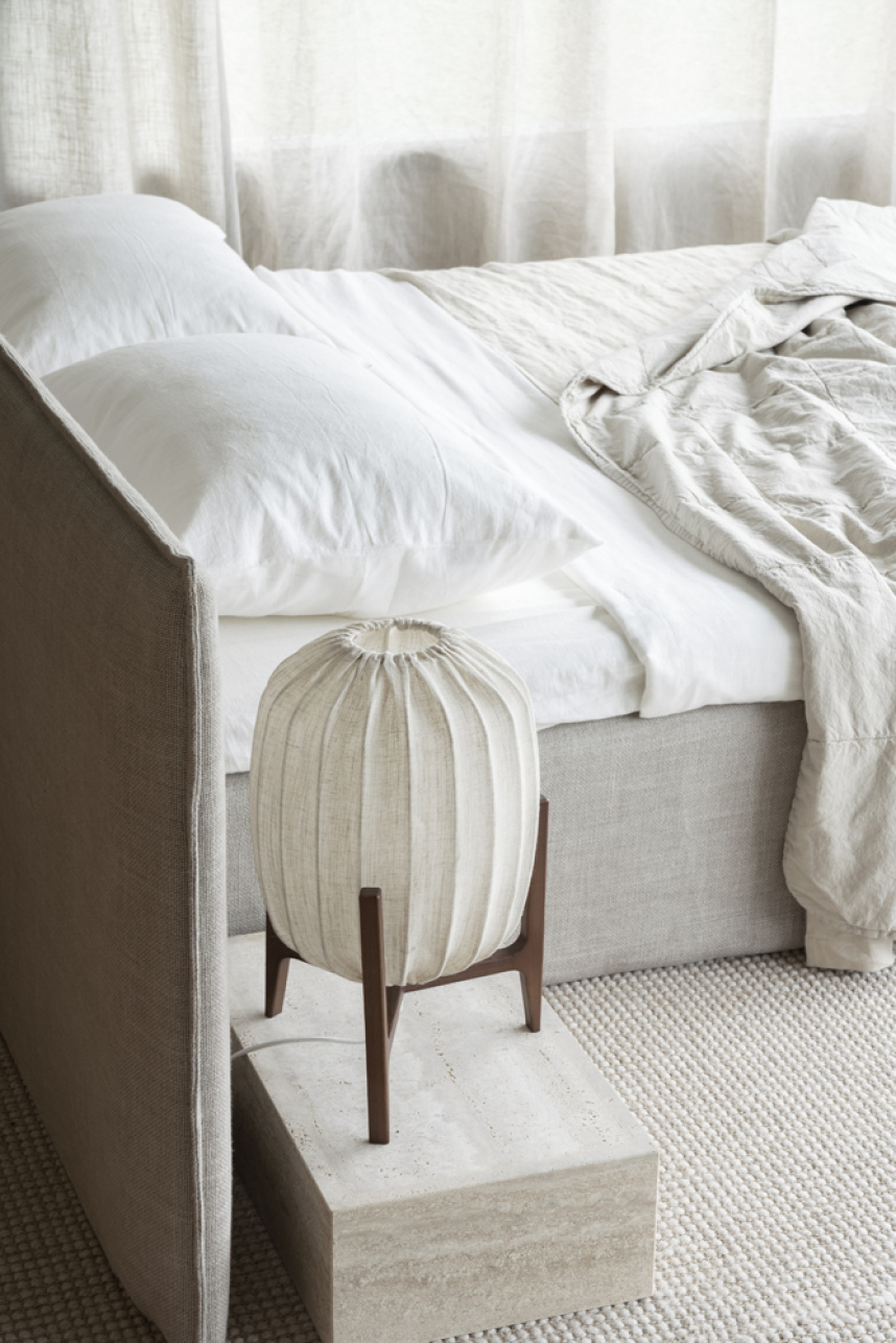 PRISMA Bordslampa Mörk ask, Natural