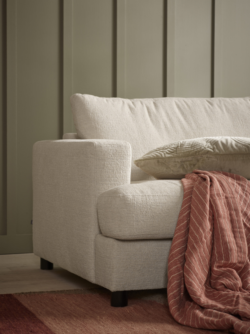 ALICE Soffa 3,5-sits Tyg Beatto Creme de Peche