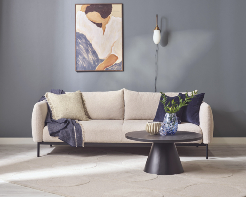 VERA Bäddsoffa 3-sits Tyg Loop Beige