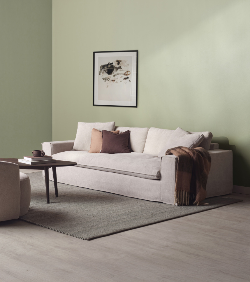 KELLY Soffa 3,5-sits Tyg Beverly Beige