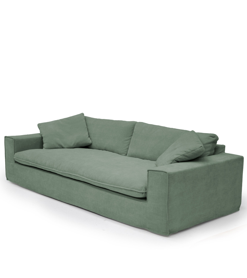 KELLY Soffa 3,5-sits Tyg Beverly Green