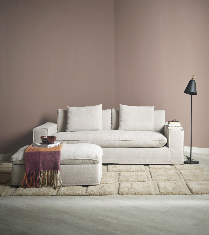 KELLY Soffa 3-sits Tyg Beverly Beige