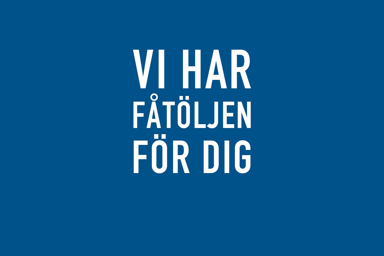 fåtöjkampanj