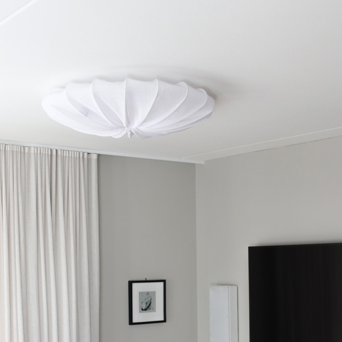 Taklampa, plafond i textil